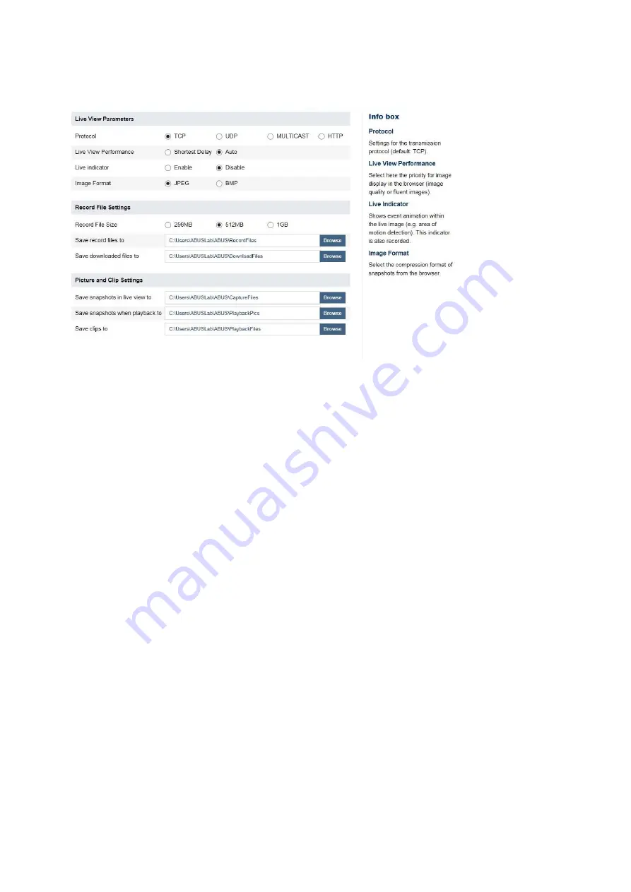 Abus IPCB62500 User Manual Software Download Page 73