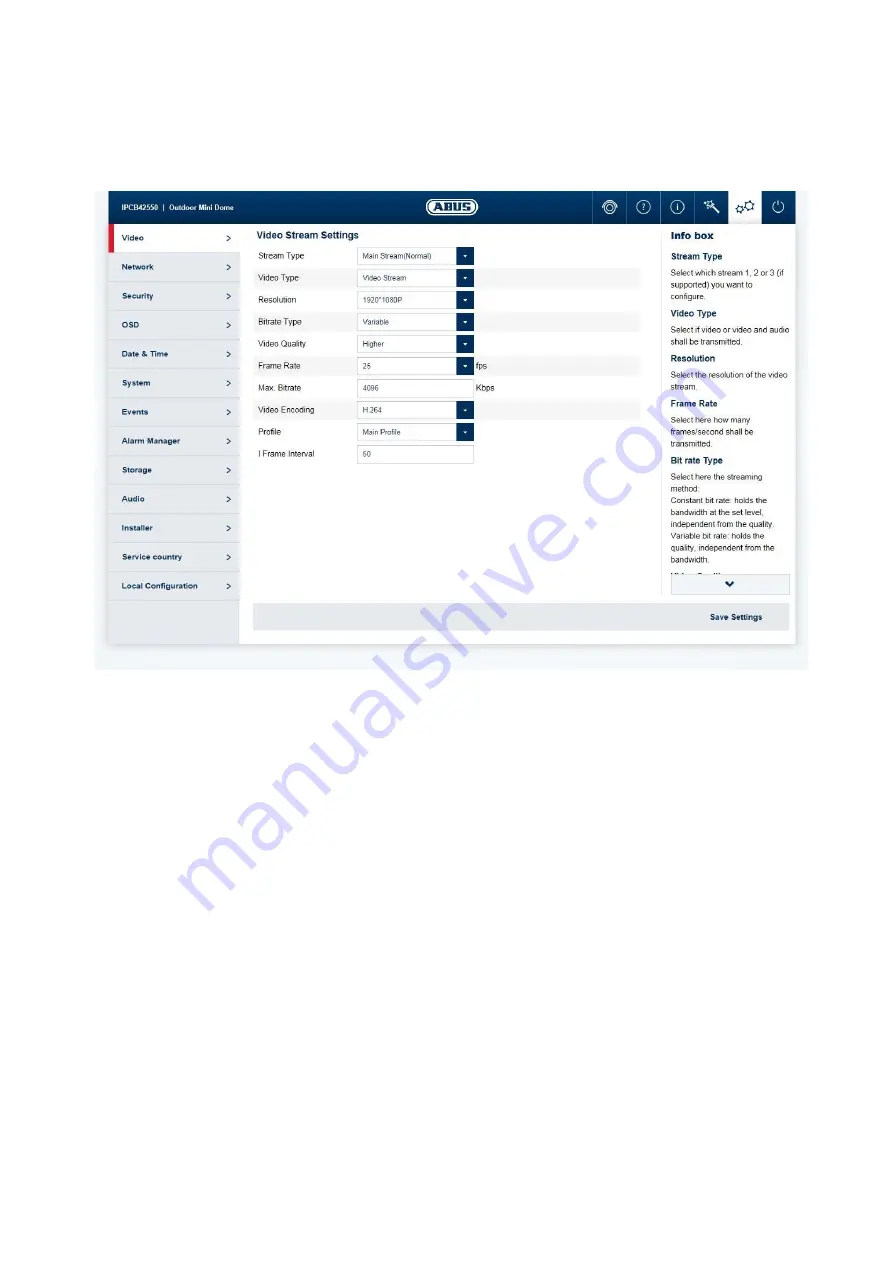 Abus IPCB62500 User Manual Software Download Page 81