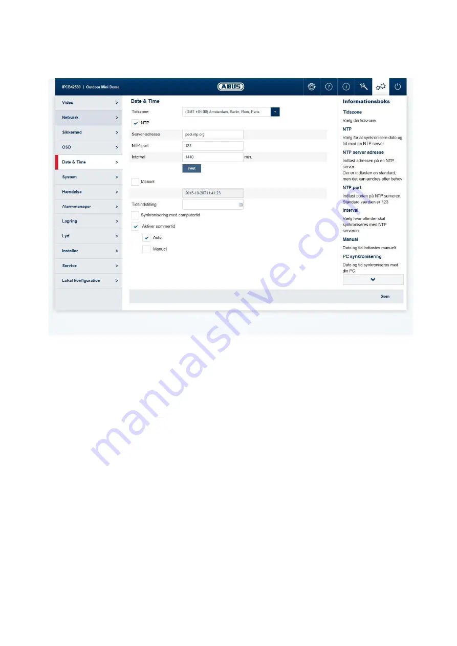 Abus IPCB62500 User Manual Software Download Page 232