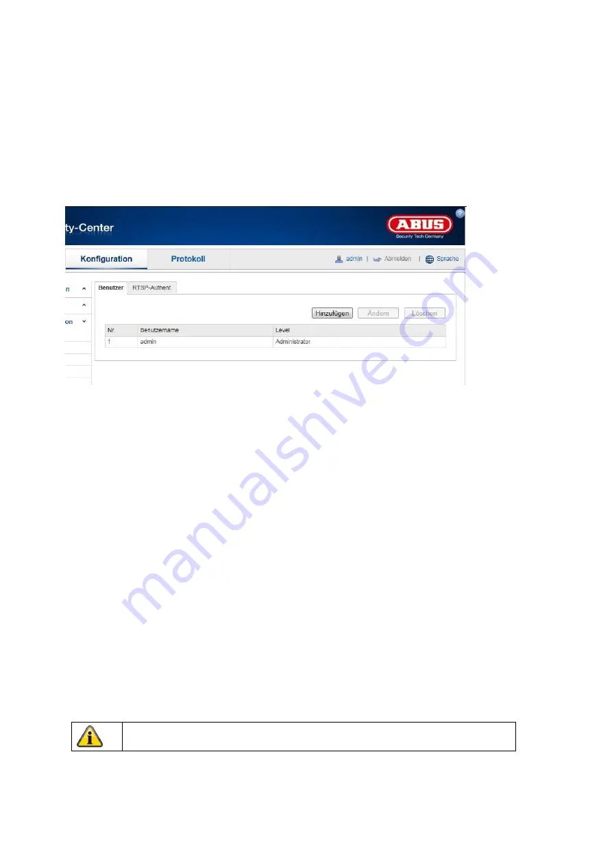 Abus IPCS24500 User Manual Download Page 149