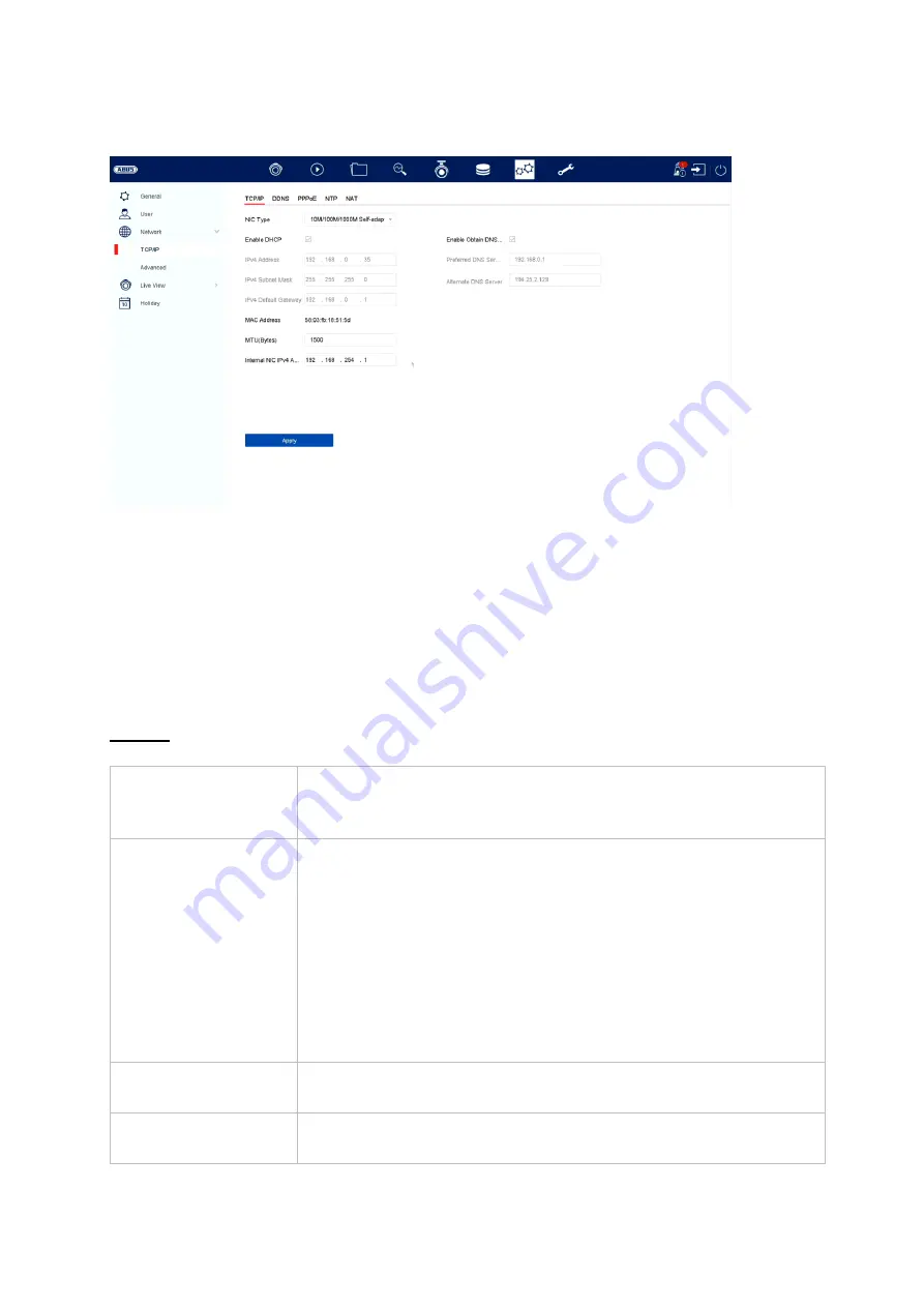 Abus NVR10020P User Manual Download Page 42