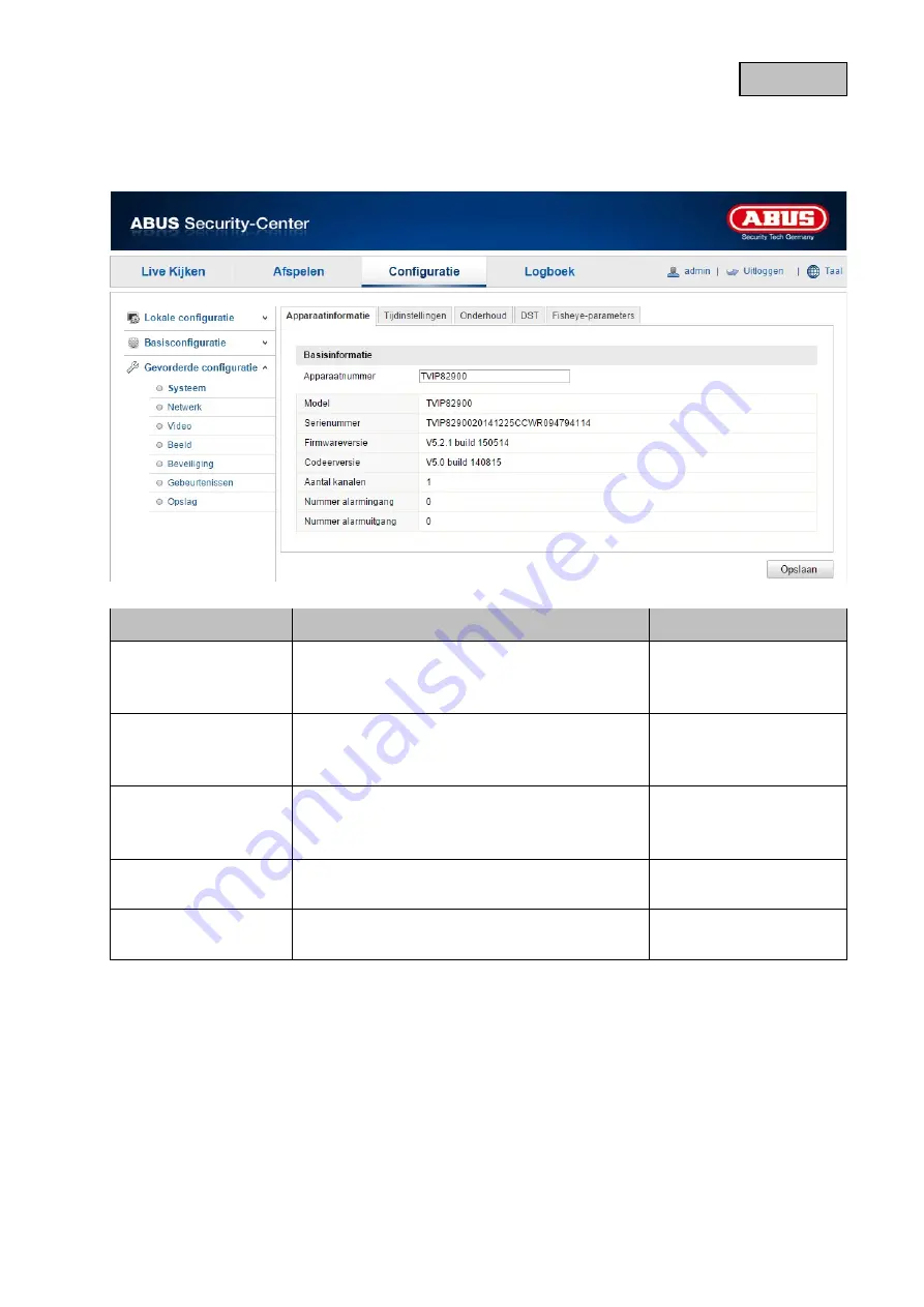 Abus TVIP82900 User Manual Download Page 209