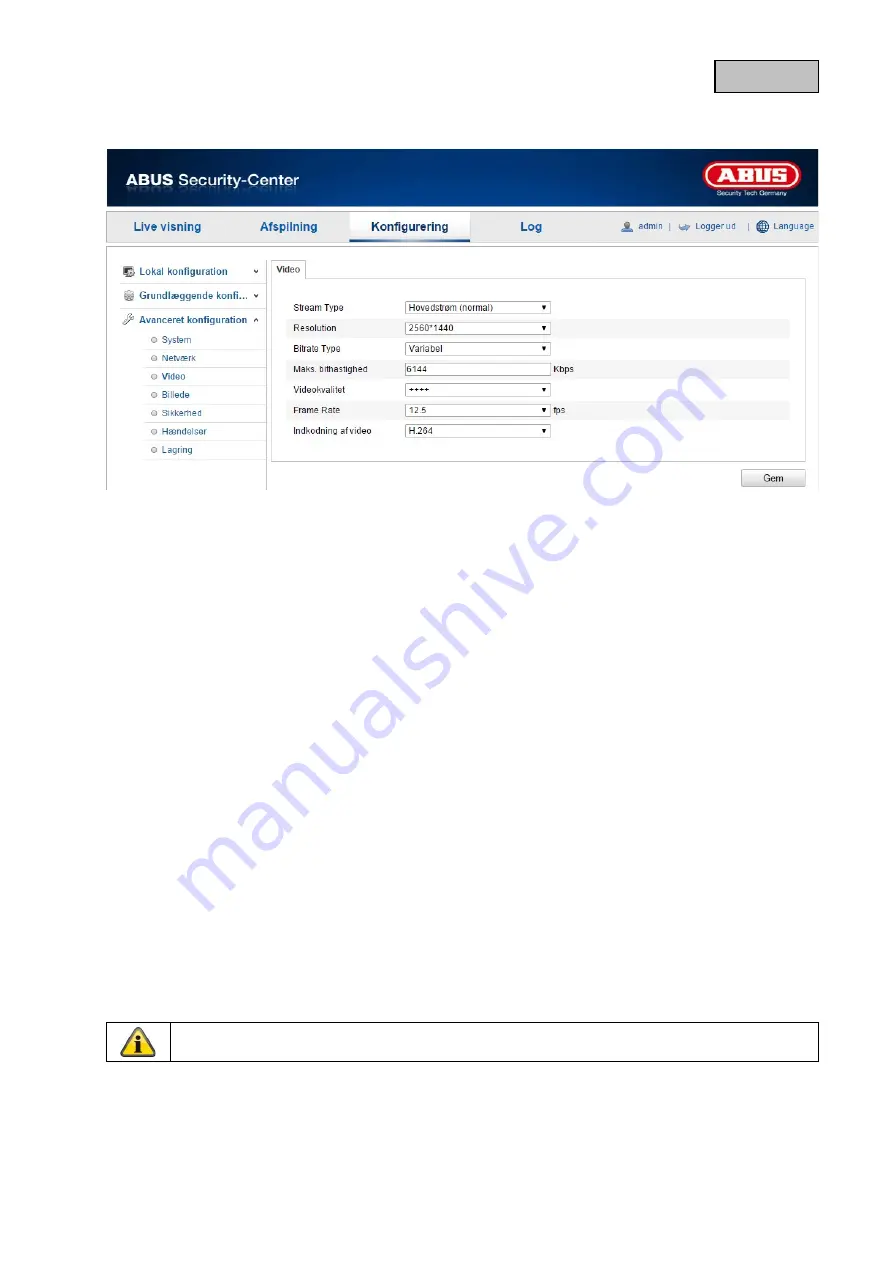 Abus TVIP82900 User Manual Download Page 289