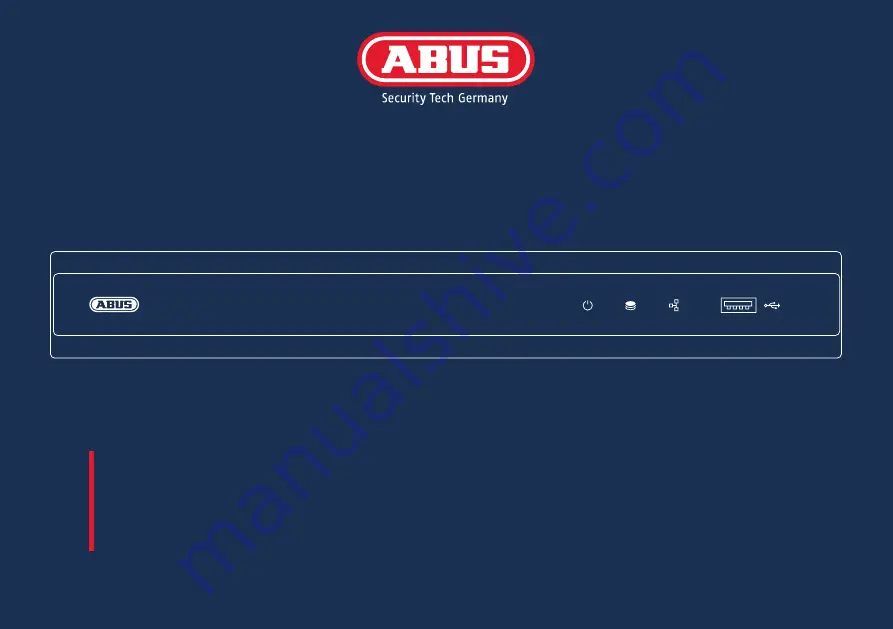 Abus TVVR36300 Quick Start Manual Download Page 39