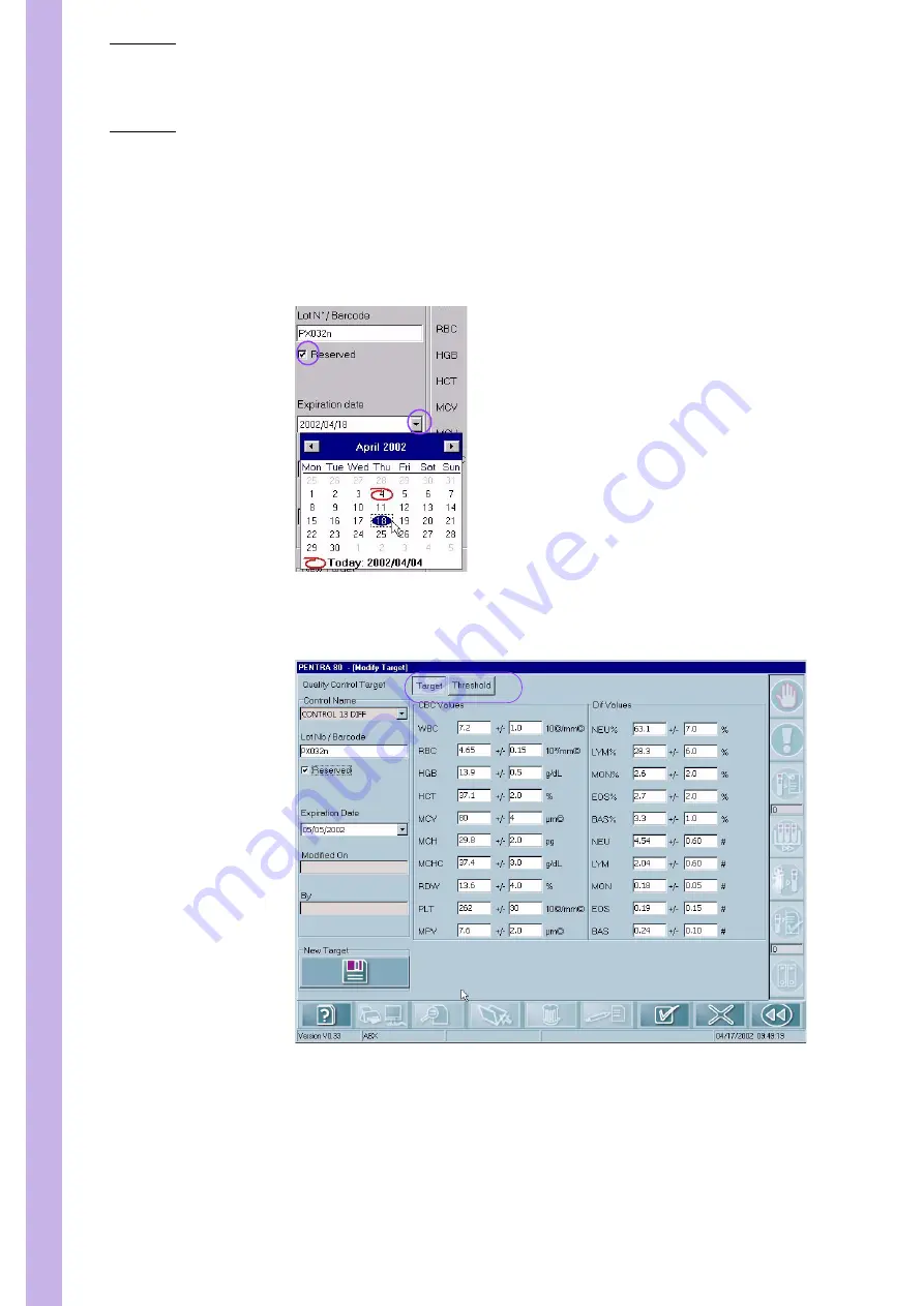 ABX Pentra 80 RAB108BA User Manual Download Page 68