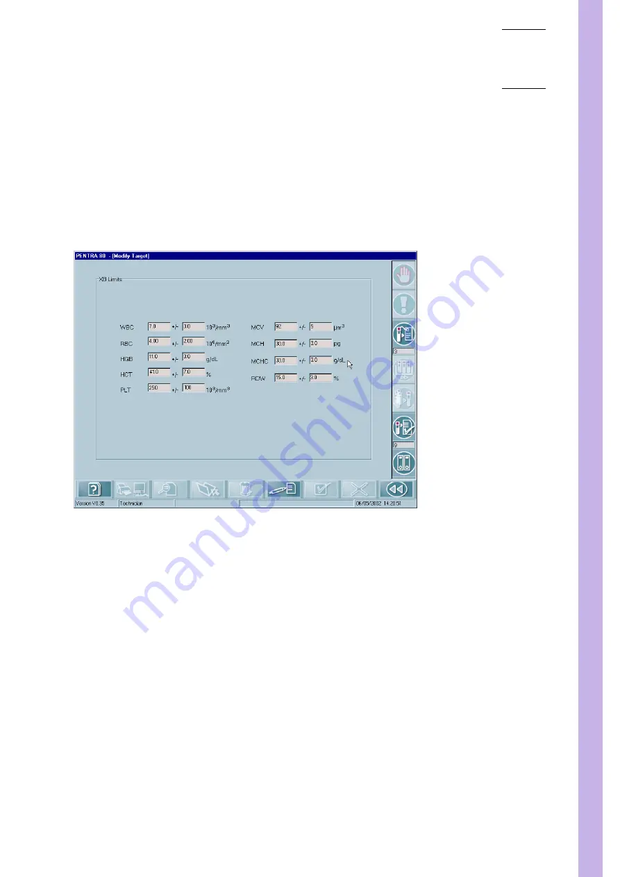 ABX Pentra 80 RAB108BA User Manual Download Page 75