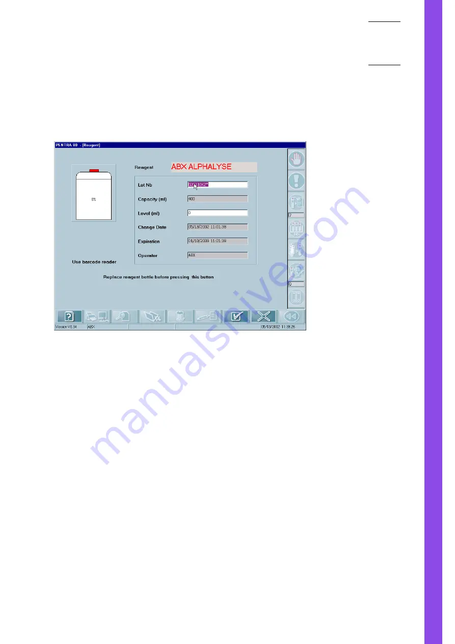 ABX Pentra 80 RAB108BA User Manual Download Page 223