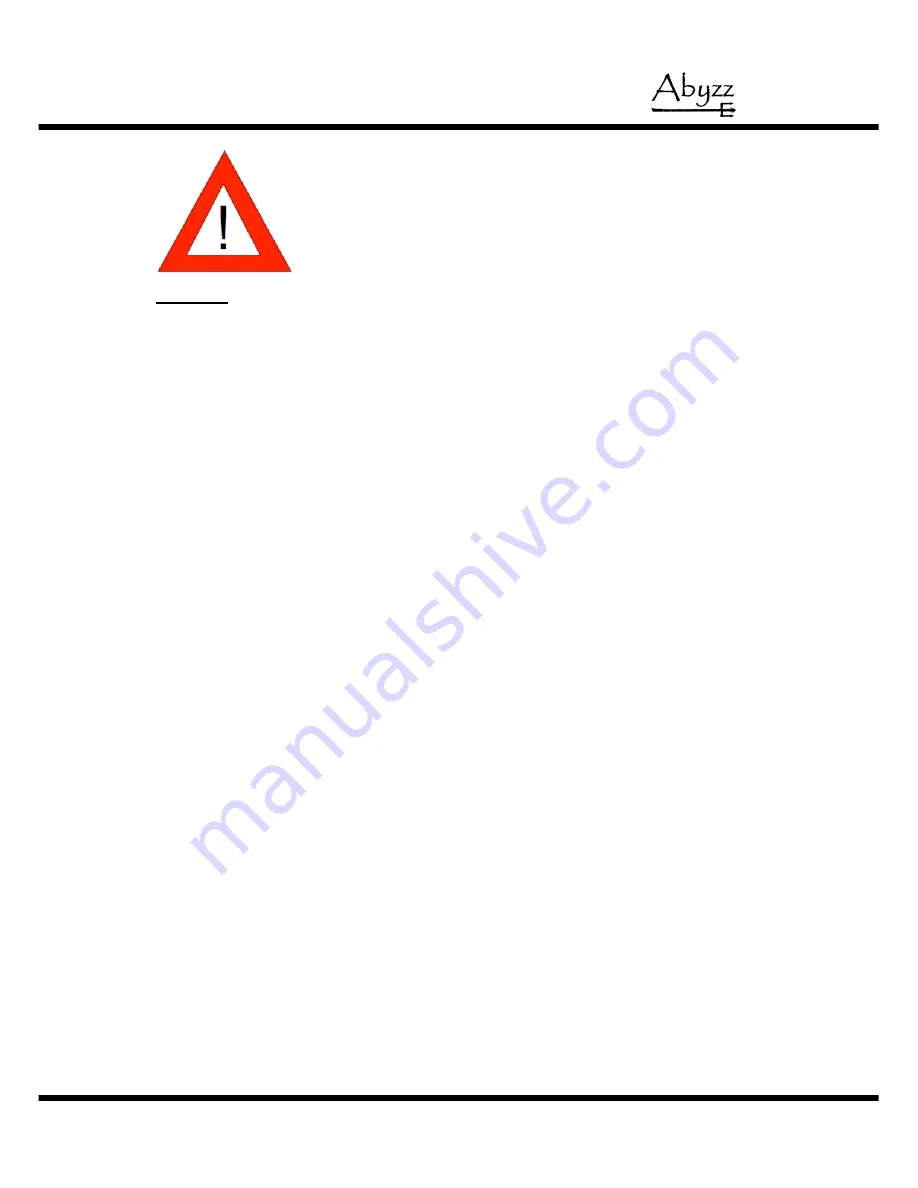 abyzz A100 Operating Manual Download Page 9