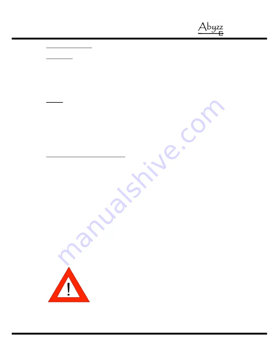 abyzz A100 Operating Manual Download Page 11