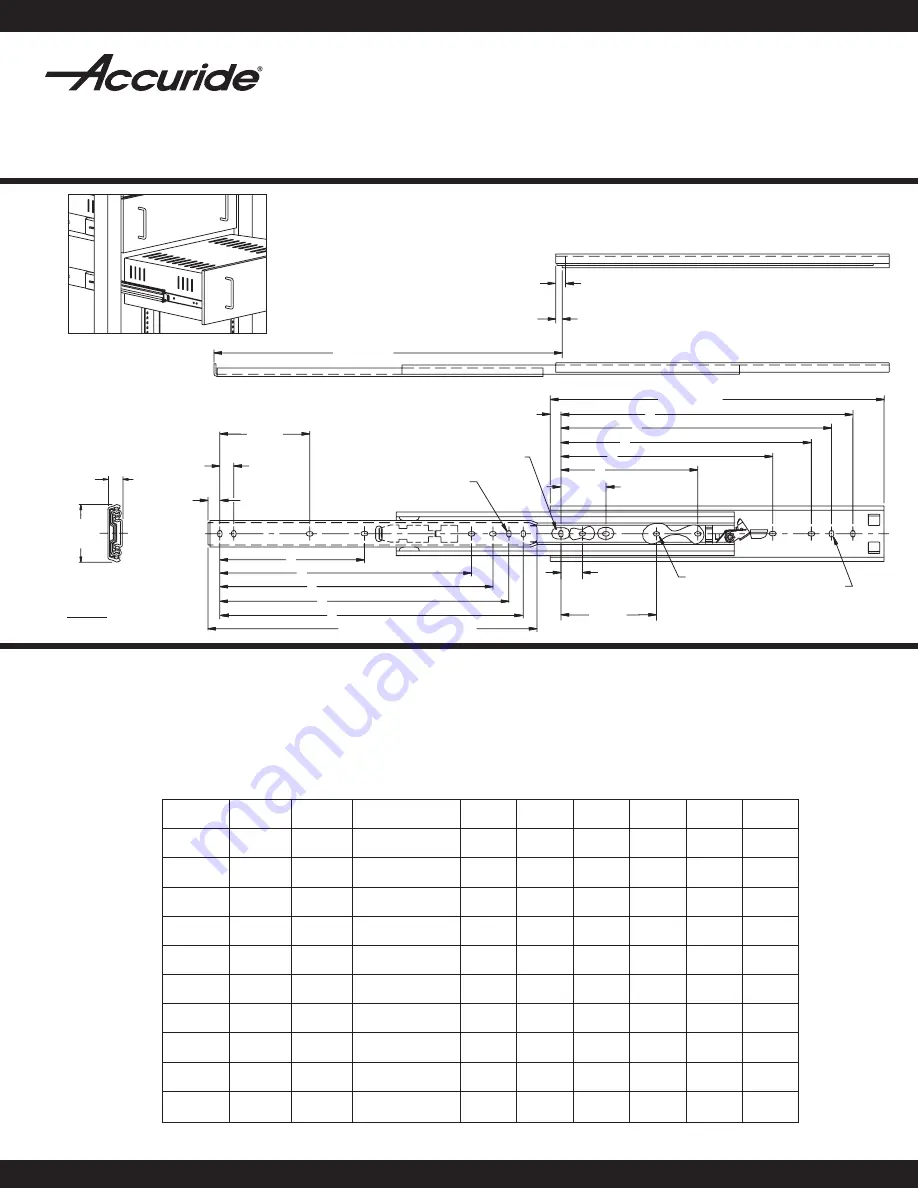 Accuride 3307 Скачать руководство пользователя страница 1