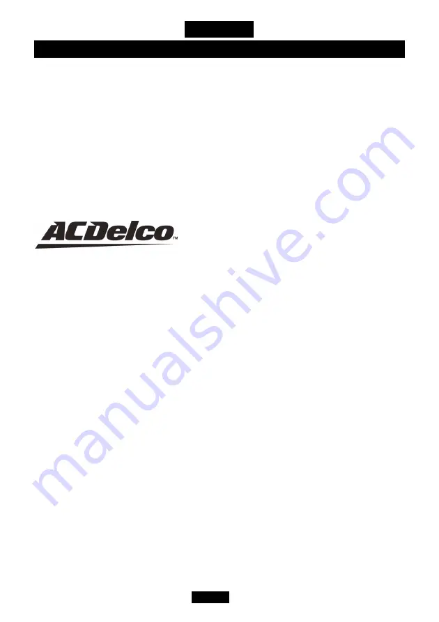 ACDelco ARI20155 Product Information Manual Download Page 13