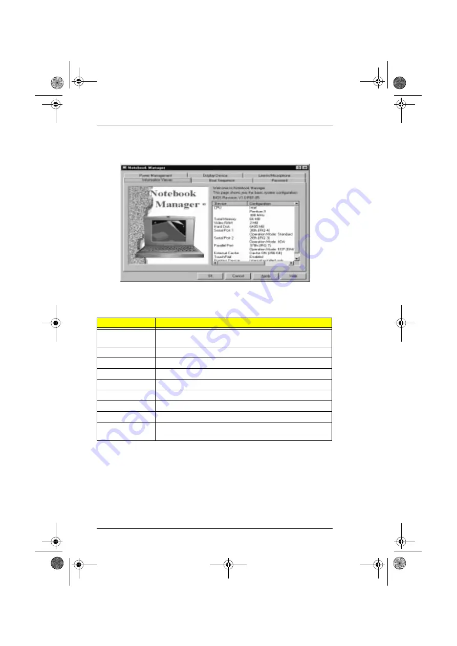 Acer 721TX - TravelMate - PII 333 MHz Service Manual Download Page 42