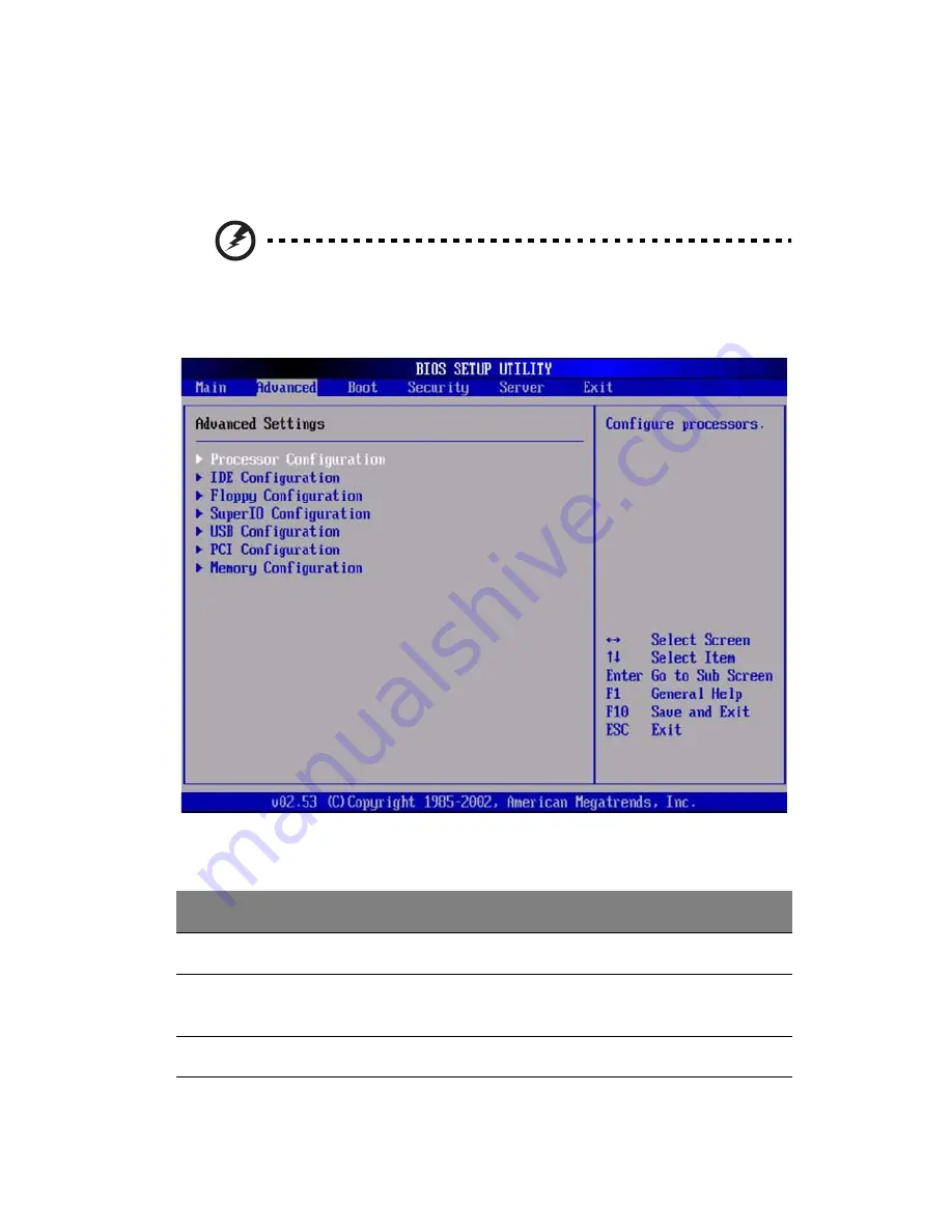 Acer Altos R710 User Manual Download Page 107