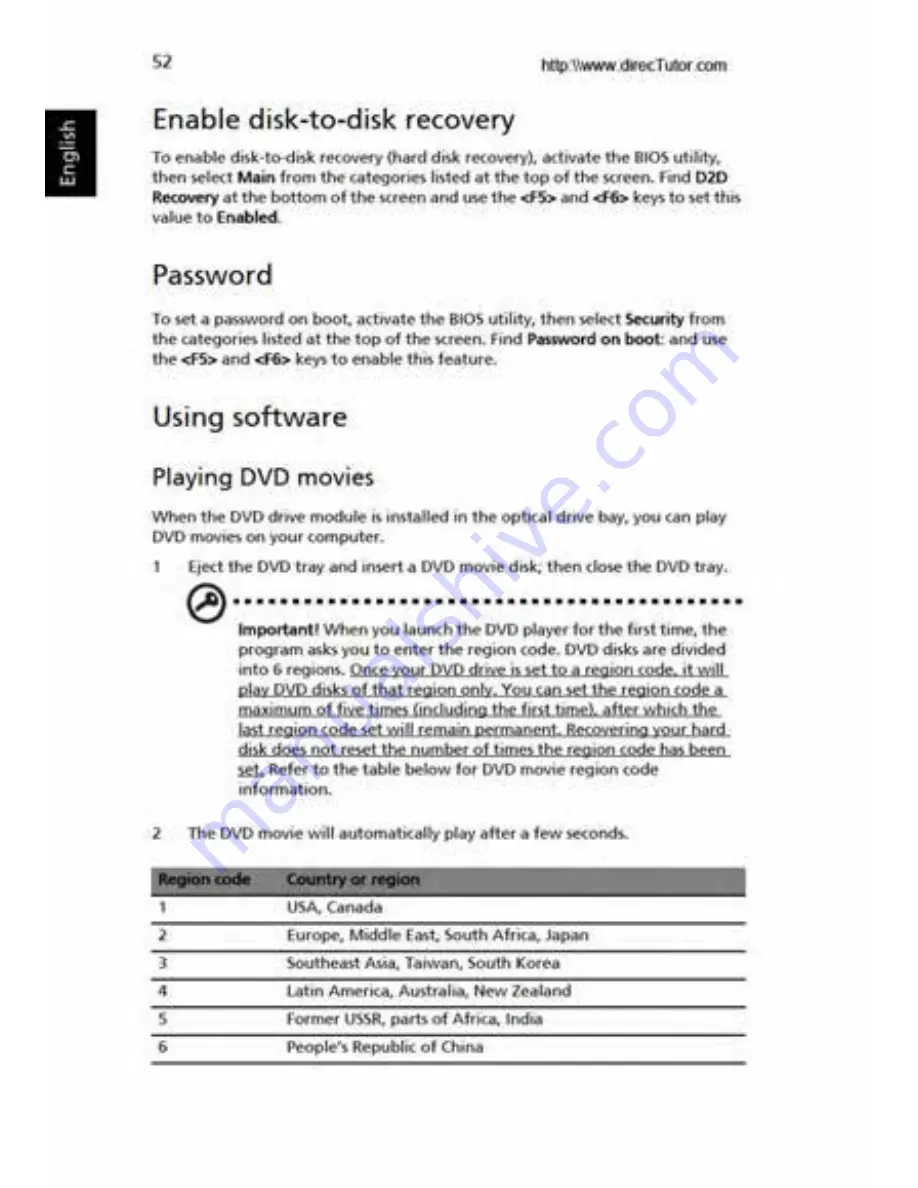 Acer Aspire 3040 Series User Manual Download Page 62