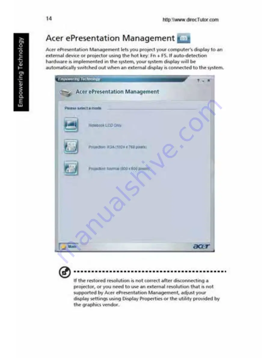 Acer Aspire 5600 Series User Manual Download Page 28