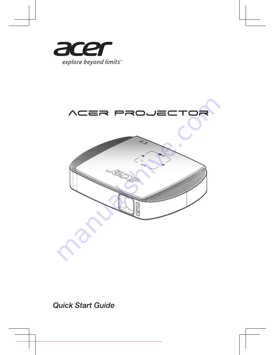 Acer C205 Quick Start Manual Download Page 1