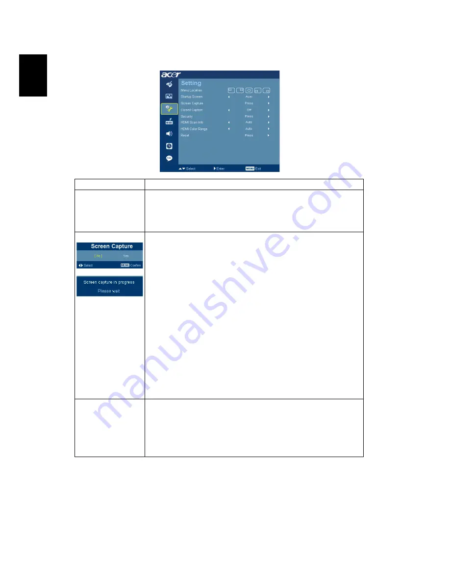 Acer H5360BD Series User Manual Download Page 32