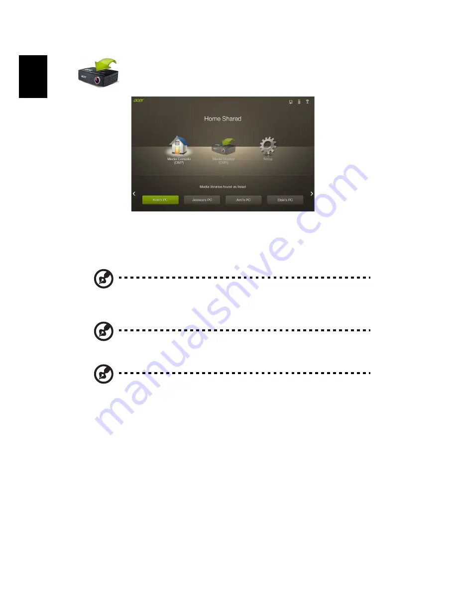 Acer K335 Series Manual Download Page 20