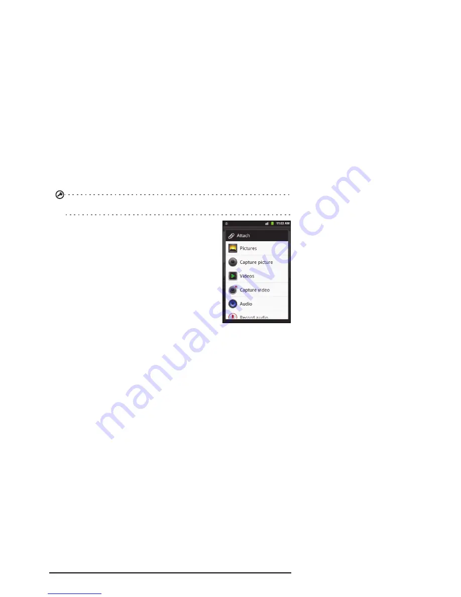 Acer Liquid Mini E310 User Manual Download Page 29