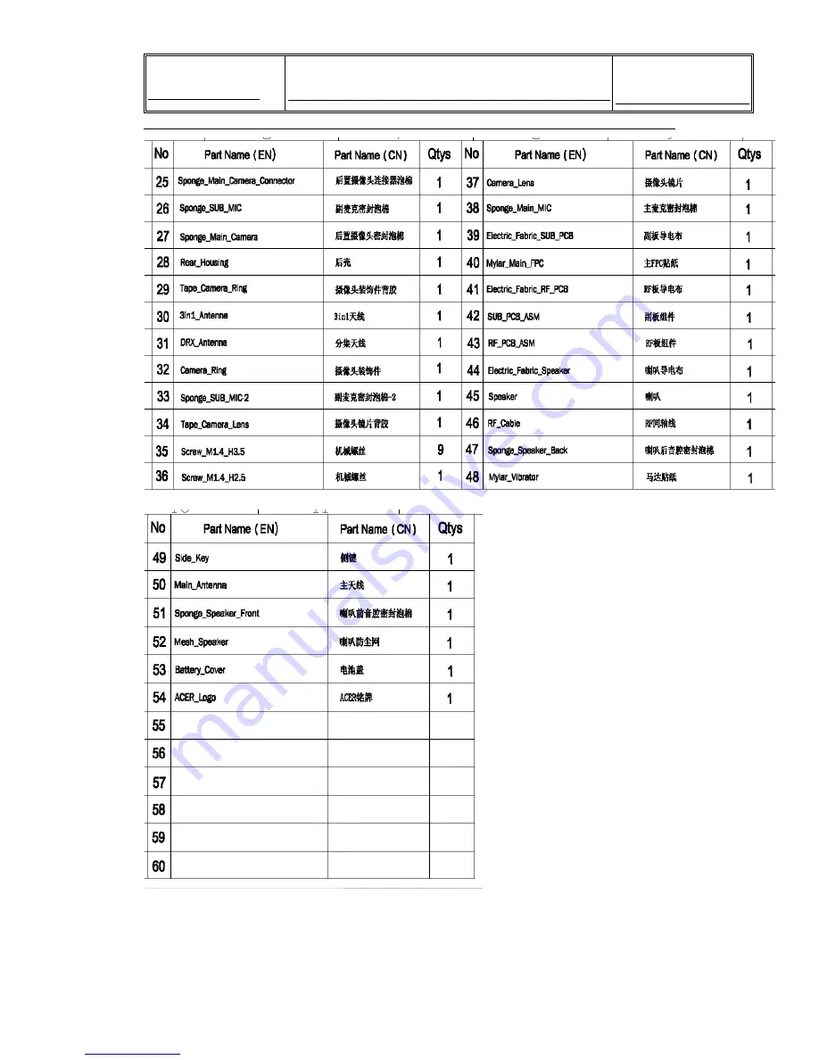 Acer Liquid Z630 Service Manual Download Page 59