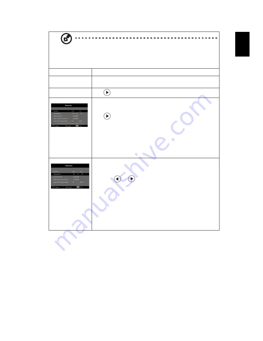 Acer P1165E Series User Manual Download Page 33