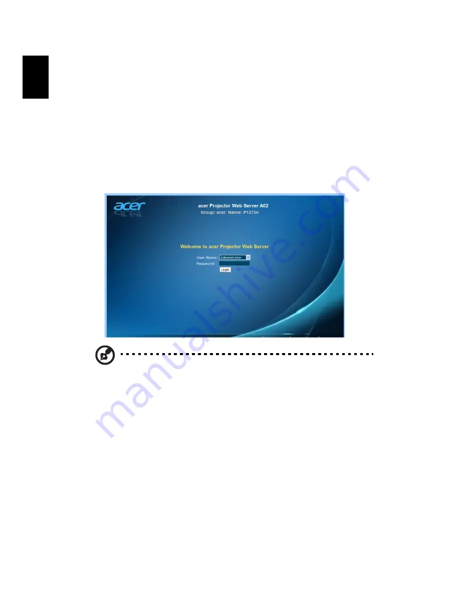 Acer P1273 Series User Manual Download Page 44