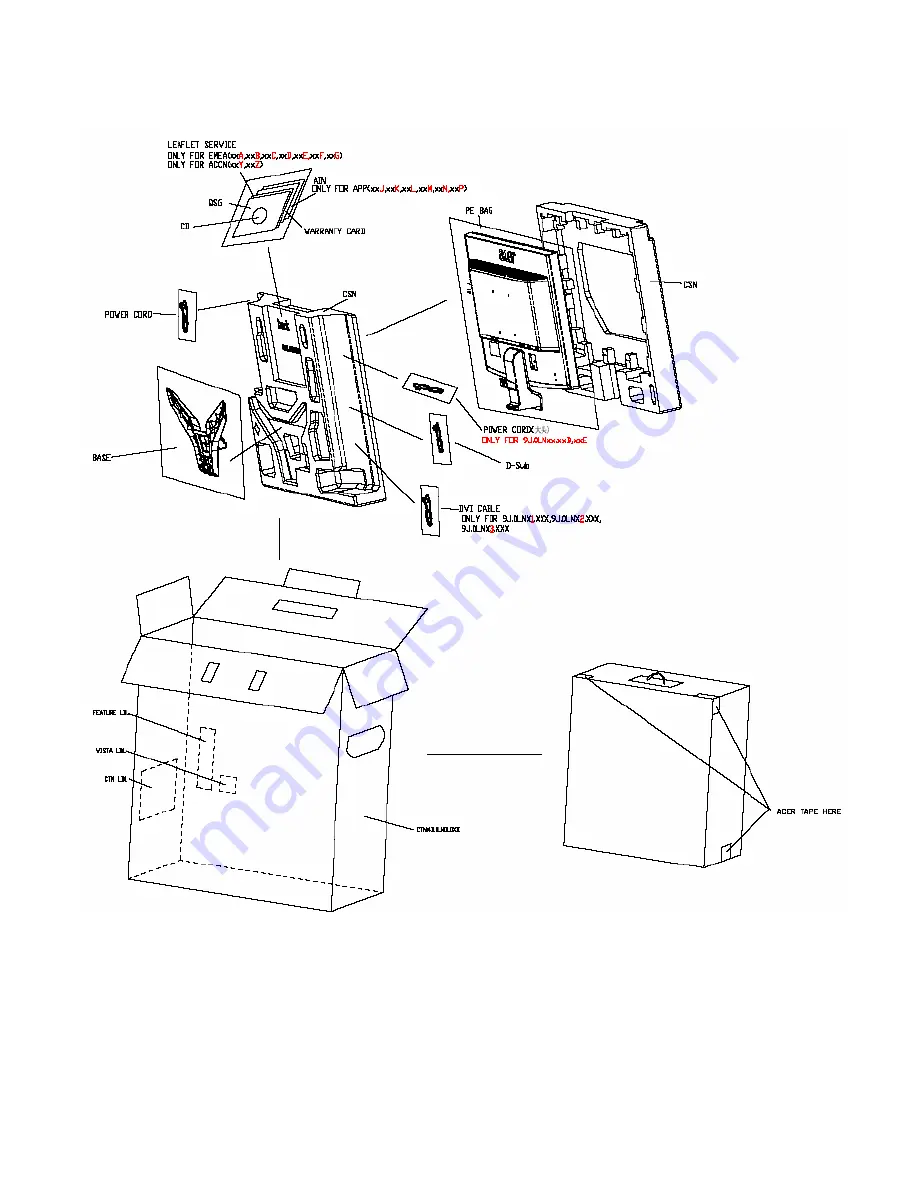 Acer P244W Скачать руководство пользователя страница 19