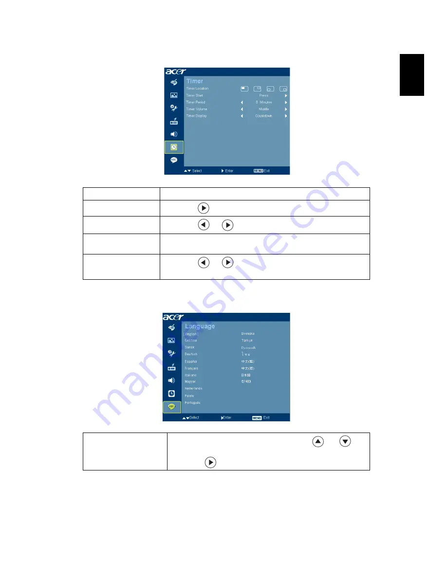 Acer P7500 Series User Manual Download Page 39