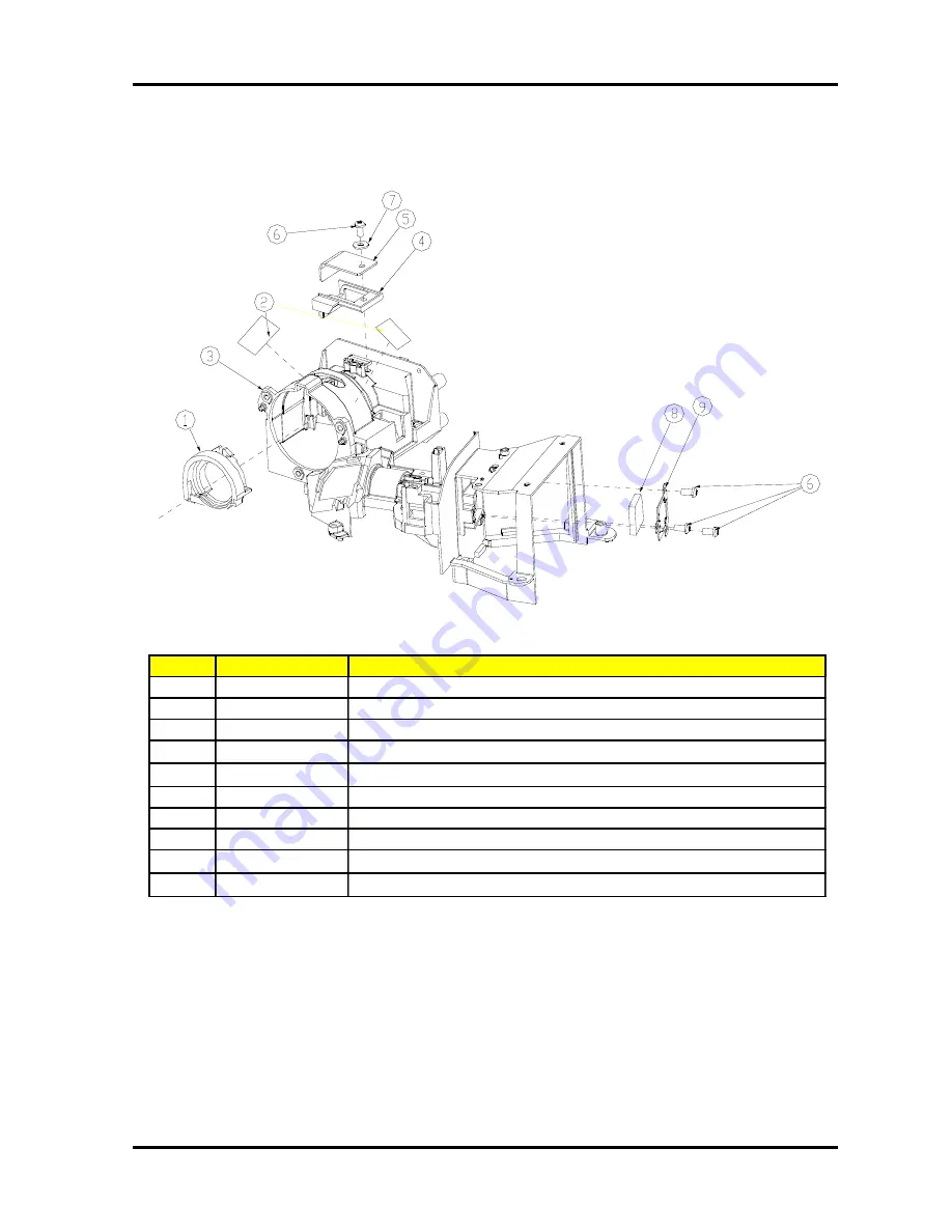 Acer PD311 series Service Manual Download Page 70