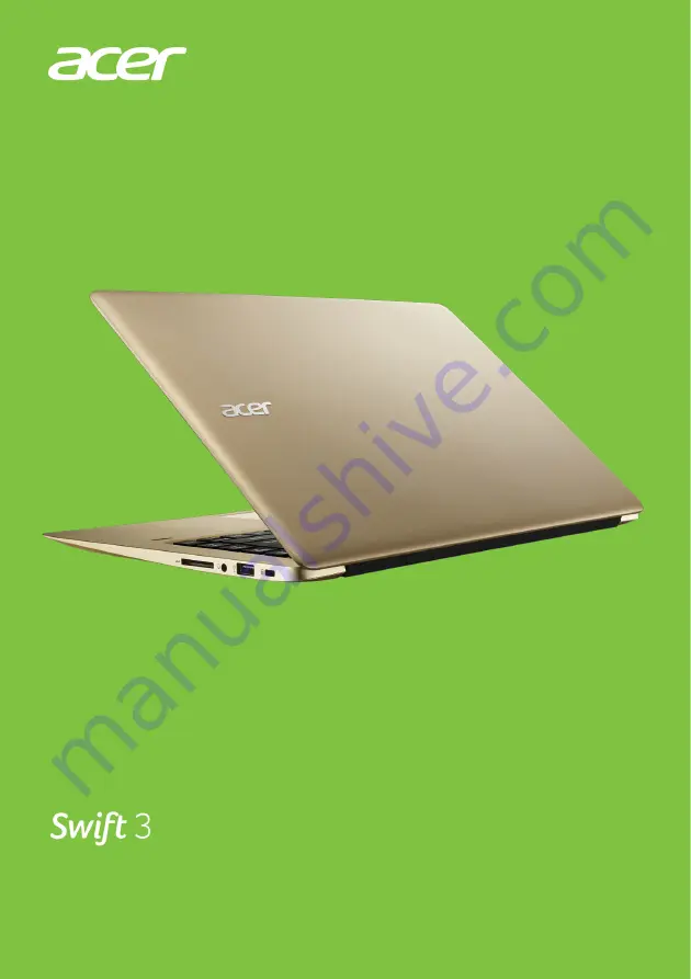 Acer SF314-51 Скачать руководство пользователя страница 1