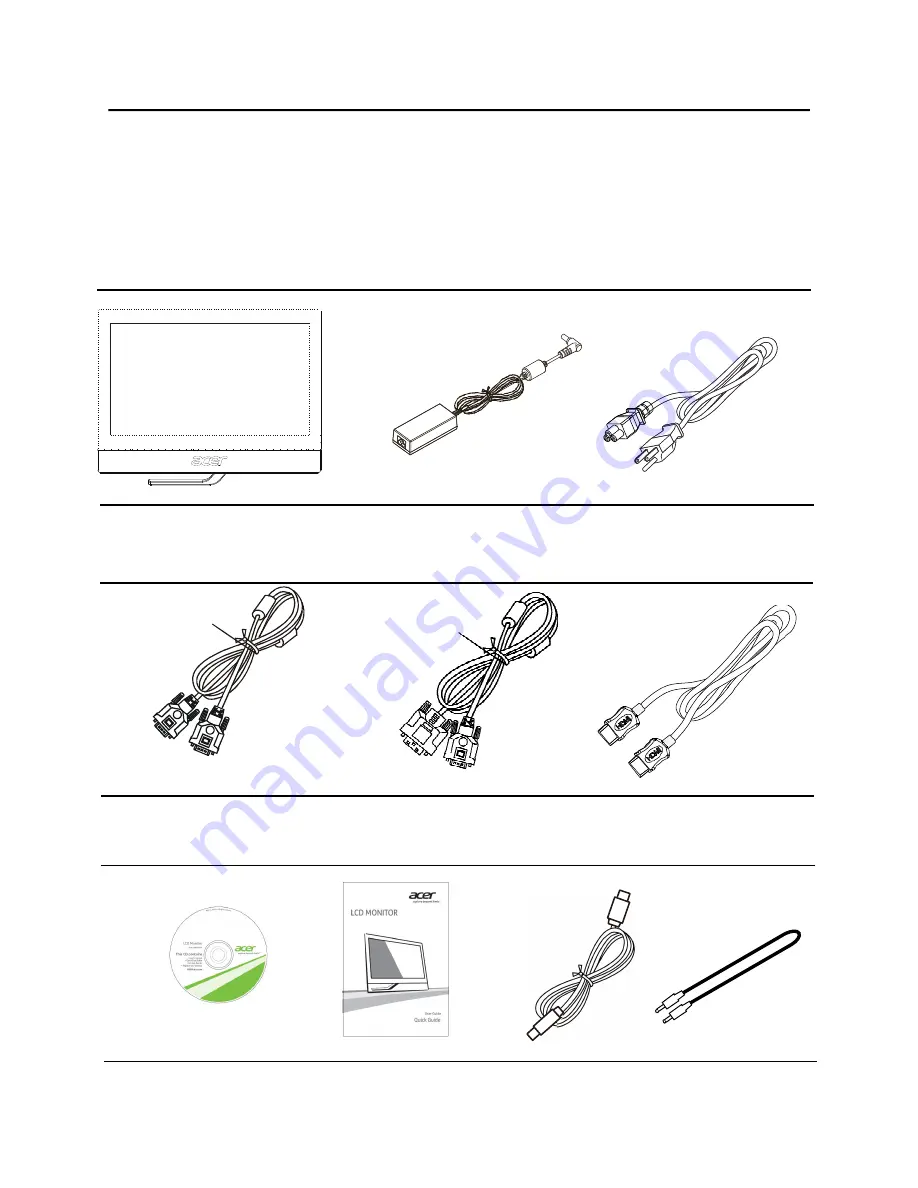 Acer T232HL User Manual Download Page 6