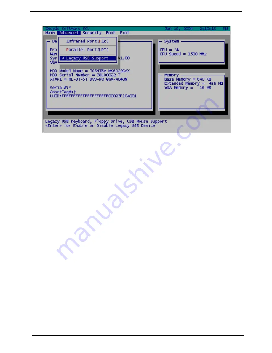 Acer TravelMate 290 Series Service Manual Download Page 44