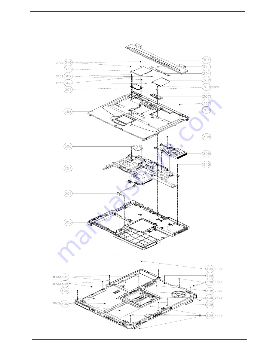 Acer TravelMate 290 Service Manual Download Page 88