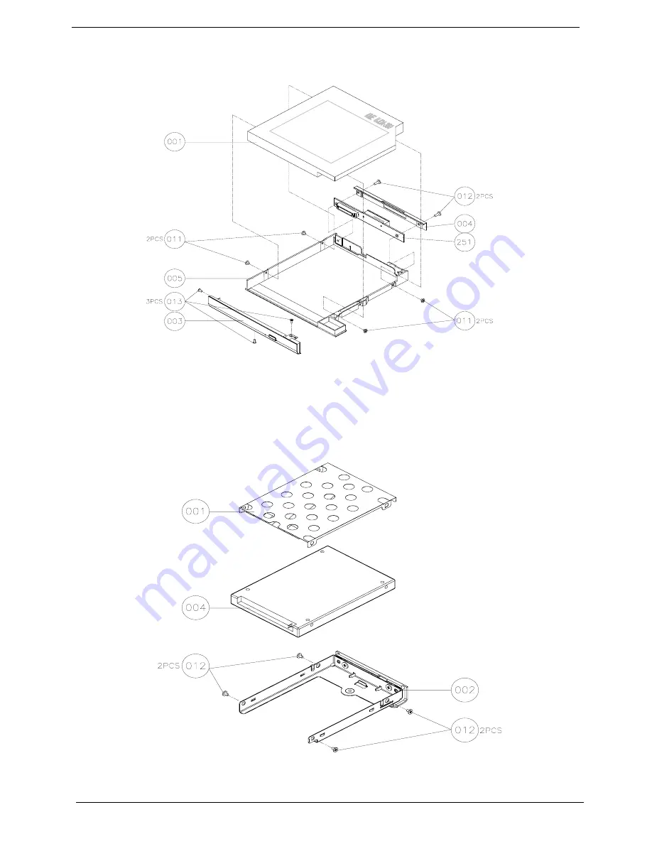 Acer TravelMate 290 Service Manual Download Page 92