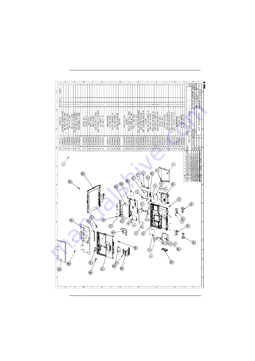 Acer TravelMate 510 Service Manual Download Page 123