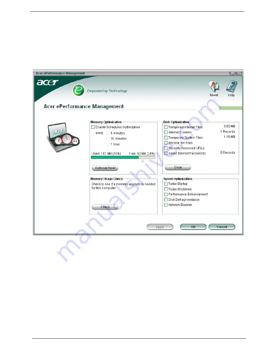 Acer TravelMate 8200 Service Manual Download Page 32