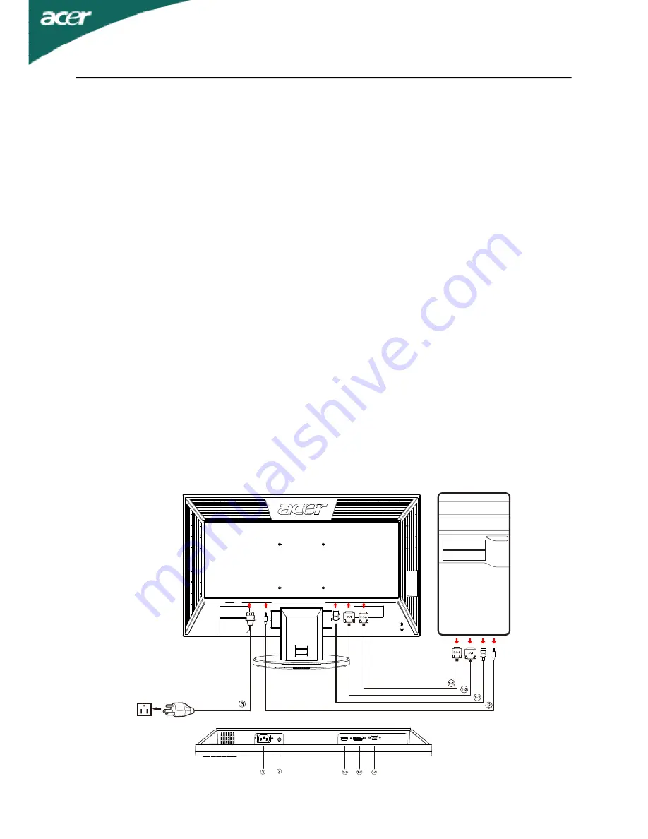 Acer V233H Series Quick Start Manual Download Page 13