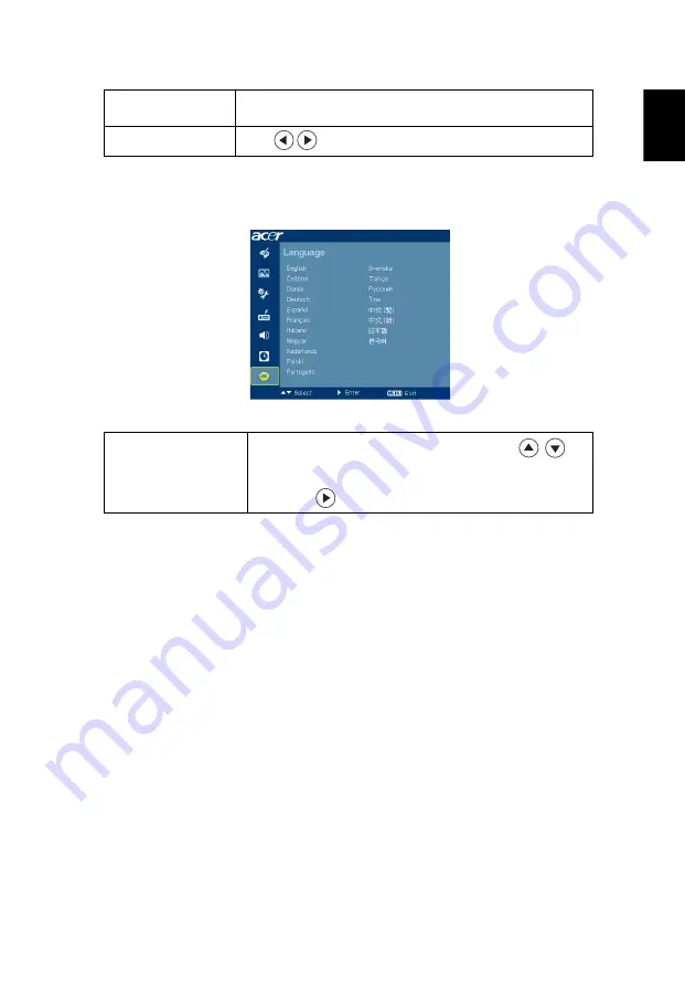 Acer X1130 Series User Manual Download Page 37