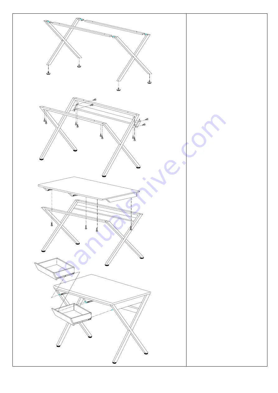 Acme Furniture Callers 92340 Assembly Instructions Download Page 4