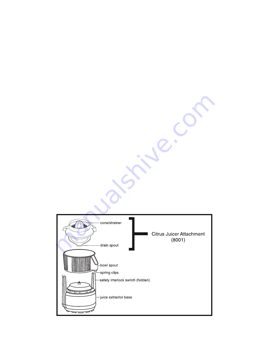 ACME SUPREME JUICERATOR 5001 User Manual Download Page 10