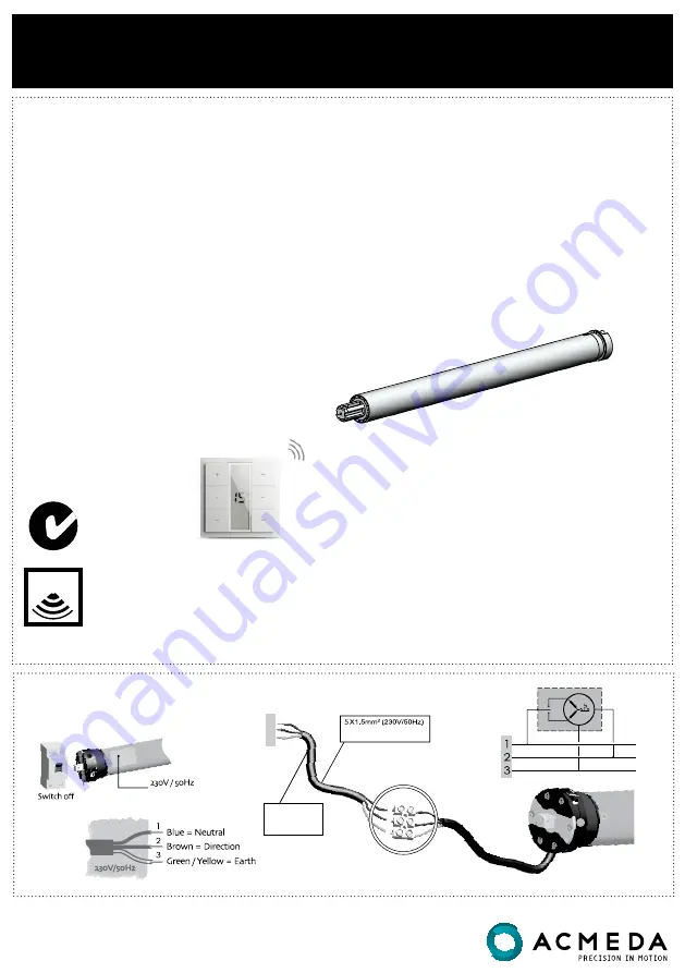 Acmeda RF400 Series Instructions Download Page 1