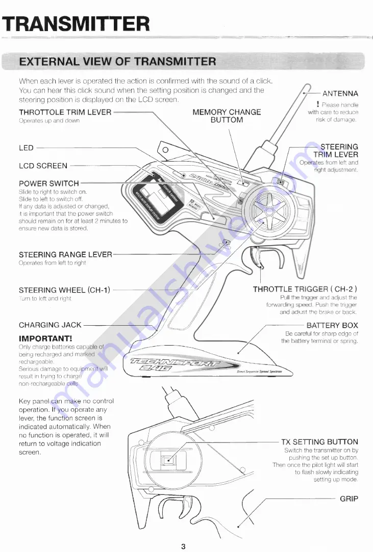 Acoms Technisport 2.4G Instruction Manual Download Page 4