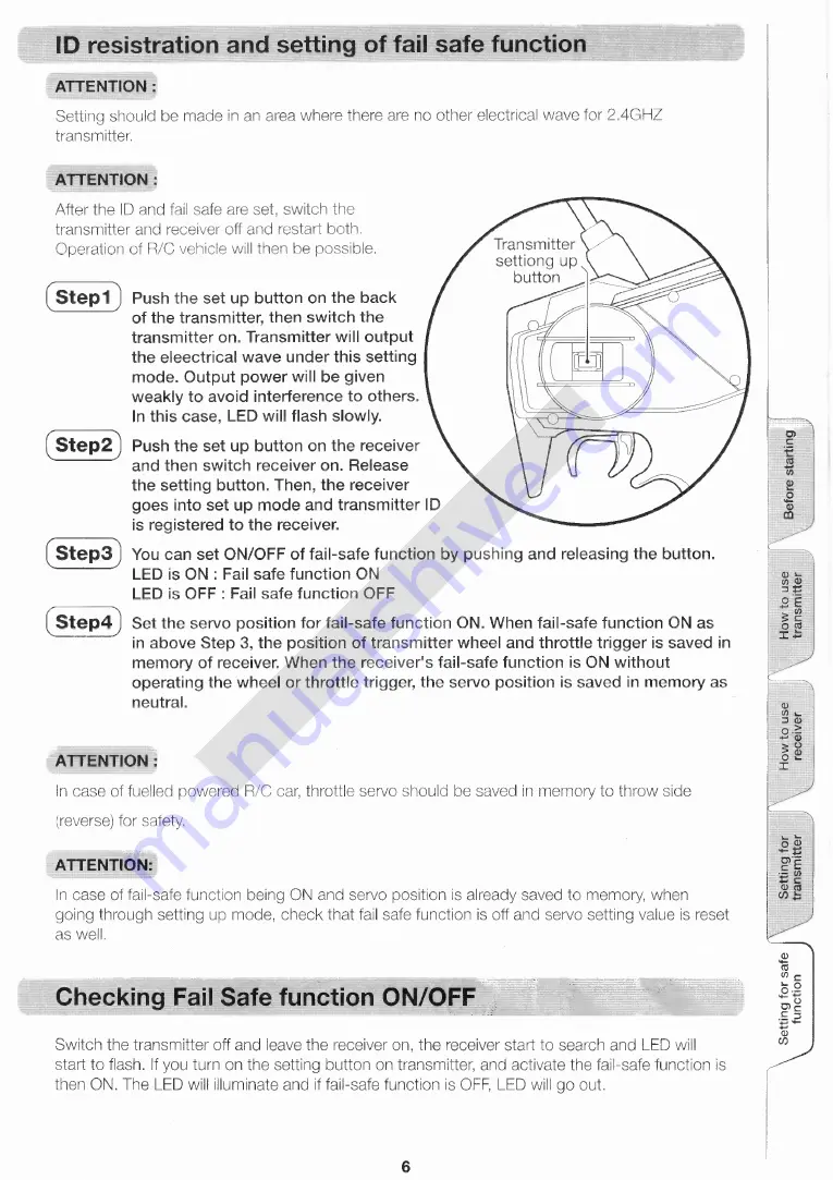 Acoms Technisport 2.4G Instruction Manual Download Page 7