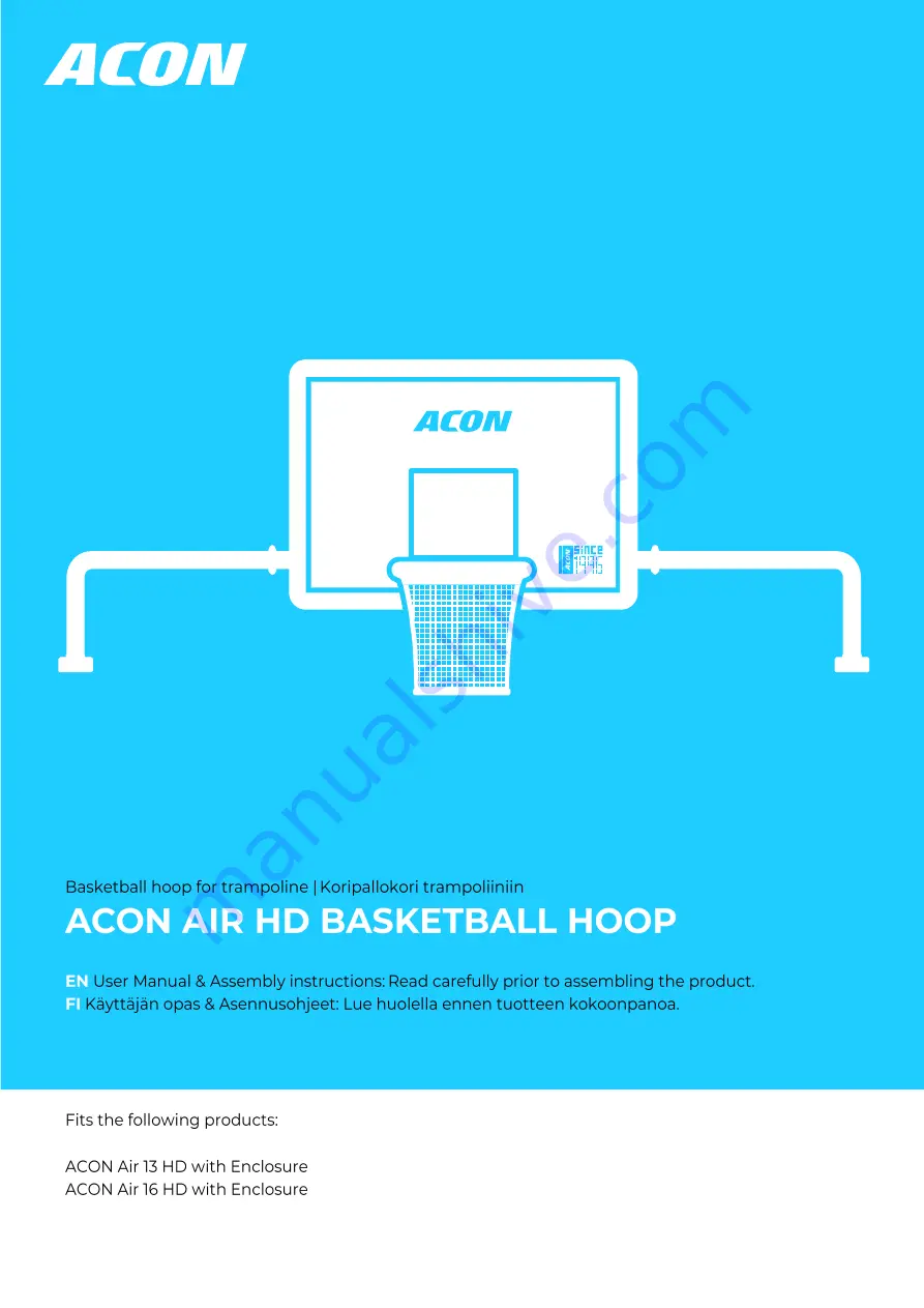 Acon AIR 13 HD User Manual & Assembly Instructions Download Page 1