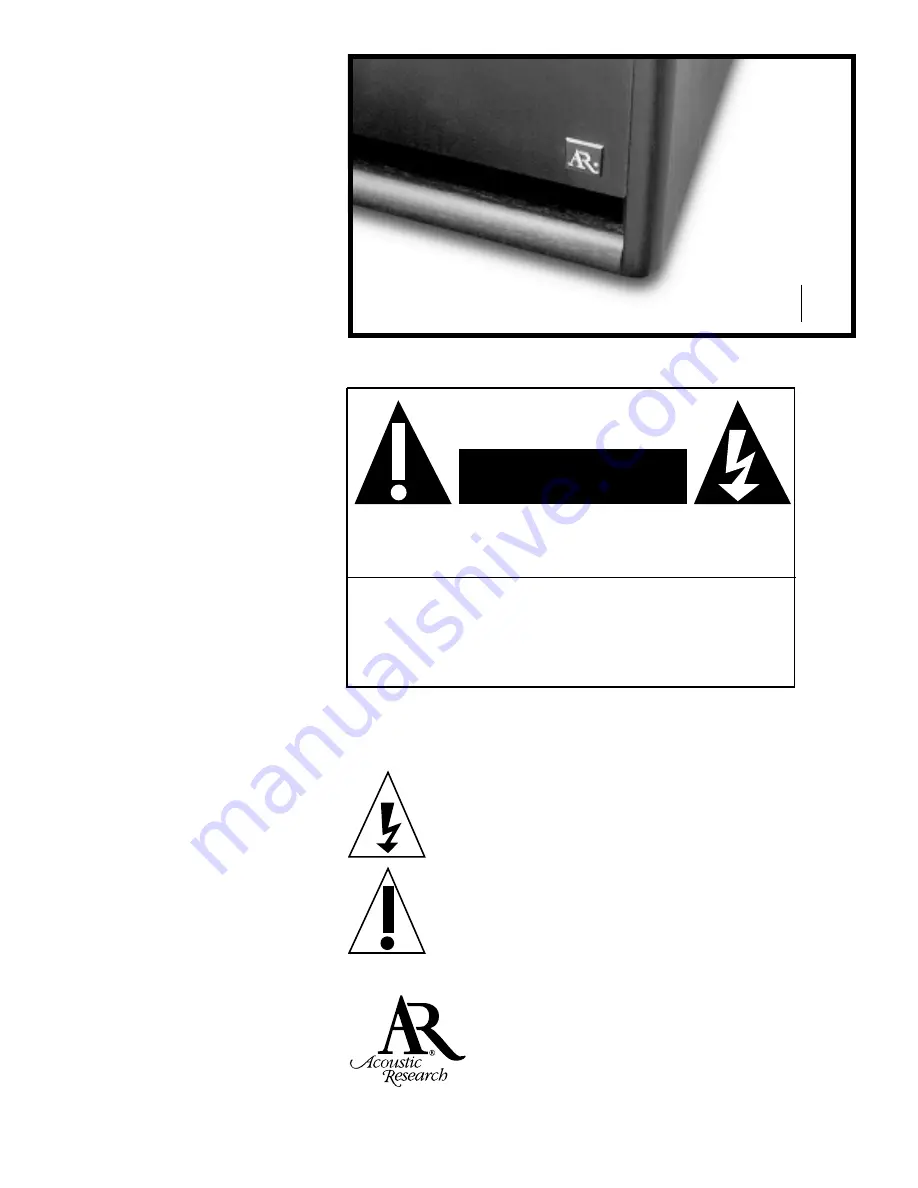 Acoustic Research ARPR1212 Performance series Owner'S Manual Download Page 2