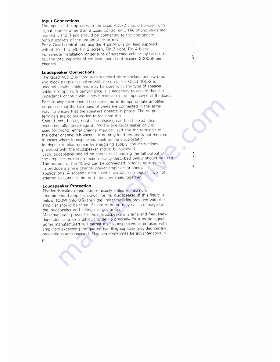 Acoustical Manufacturing Co. 405-2 Instruction Book Download Page 7