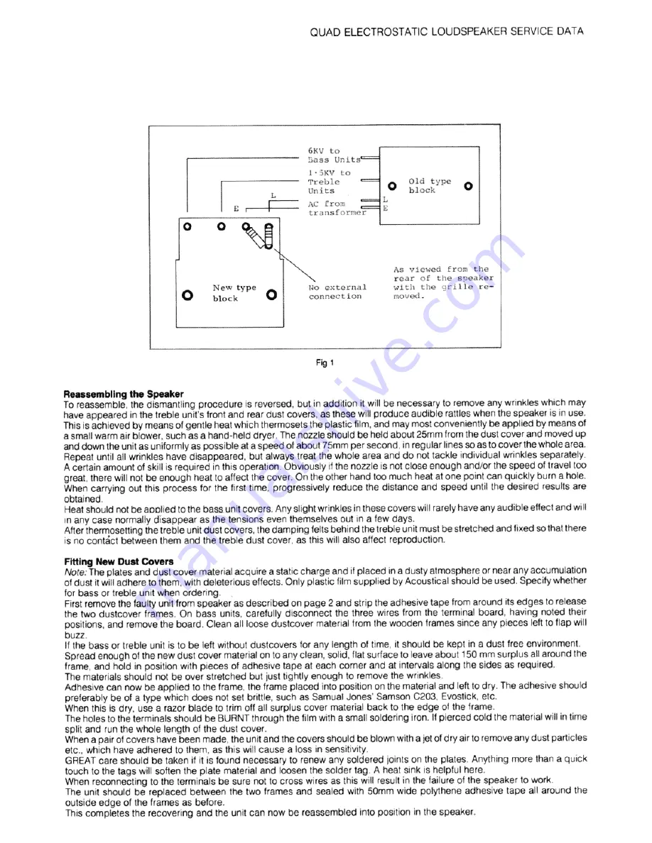 Acoustical Manufacturing Co. ESL 57 - service Скачать руководство пользователя страница 5