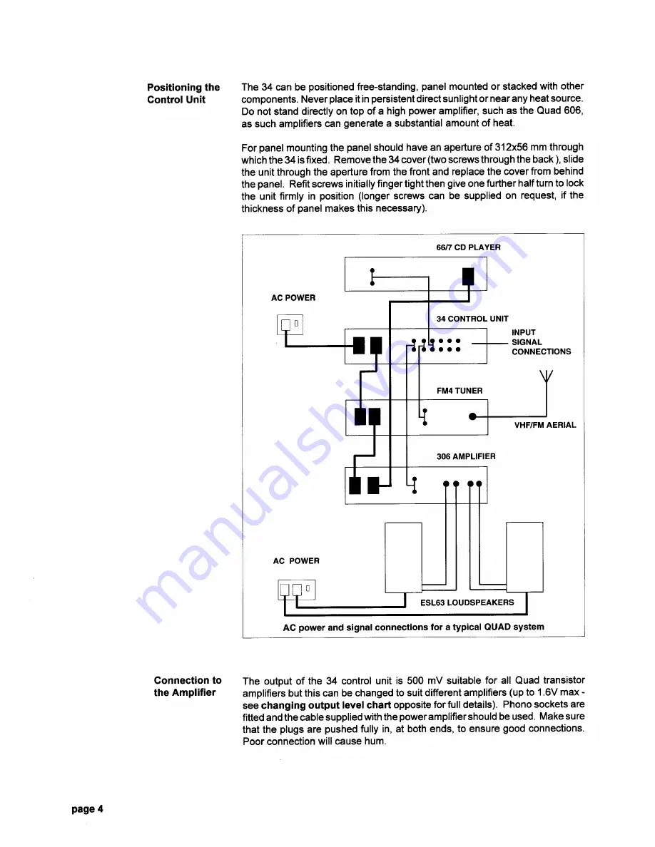 Acoustical Manufacturing Co. Quad 34 Instruction Book Download Page 5