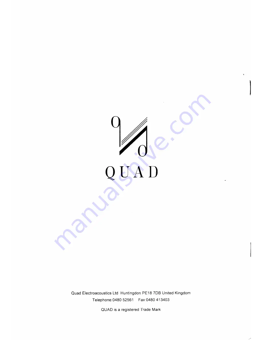 Acoustical Manufacturing Co. Quad 34 Instruction Book Download Page 11