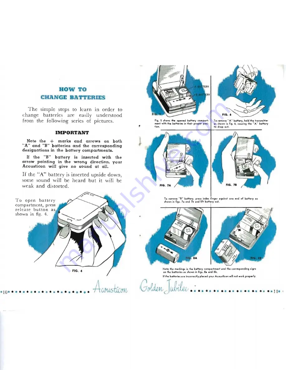 Acousticon golden jubilee A-180 Instructions For Use Manual Download Page 7